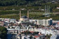 Aerial view of Kemer, Antalya Province in southwestern Turkey. Kemer is a popular resort town in Turkish Mediterranean Riviera