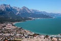 Aerial view of Kemer, a seaside resort town and district of Antalya Province on the Mediterranean coast of Turkey Royalty Free Stock Photo