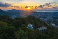 aerial view Khao Rang viewpoint landmark of Phuket city