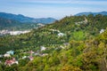 Aerial view from Khao Rung the viewpoint of Phuket town Royalty Free Stock Photo