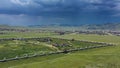 Aerial view of Kharkhorin Erdene Zuu Monastery