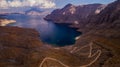 Aerial view of Khor Najd, Oman