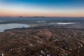 Aerial view of the Kincasslagh Martello tower in County Donegal - Ireland