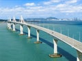 Aerial view of Kinmen Bridge in Taiwan Royalty Free Stock Photo