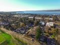 Aerial view of Kirkland Residential area. Royalty Free Stock Photo