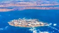 Aerial view of Kish Island in the Persian Gulf, Iran Royalty Free Stock Photo