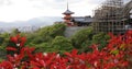 Kiyomizudera Temple aerial view Royalty Free Stock Photo