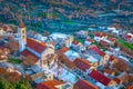 Aerial view at Klis, Croatia.