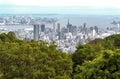 Aerial view of Kobe city and Port Island of Kobe from Mount Rokko, skyline and cityscape of Kobe, Hyogo Prefecture, Japan Royalty Free Stock Photo