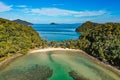 Aerial view of Koh Ngam, in Koh Chang, Trat, thailand Royalty Free Stock Photo