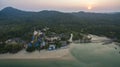 Aerial view of koh payam island ranong southern of thailand