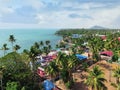 The aerial view of kollam city. Kerala. Gods own country. Royalty Free Stock Photo