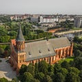 Aerial view of Konigsberg Cathedral in Kaliningrad