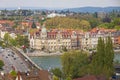 Aerial view of Konstanz city, Germany Royalty Free Stock Photo