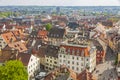 Aerial view of Konstanz city (Germany) and Town of Kreuzlingen ( Royalty Free Stock Photo