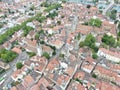 Aerial view of Konstanz, a city on Lake Constance in southern Germany. Royalty Free Stock Photo