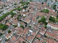 Aerial view of Konstanz, a city on Lake Constance in southern Germany. Royalty Free Stock Photo