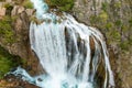 Aerial view of Krcic waterfall in Knin Royalty Free Stock Photo