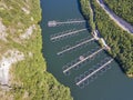 Aerial view of Krichim Reservoir, Bulgaria