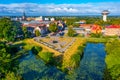 Aerial view of Kristianstad bastion in Sweden