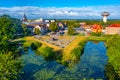 Aerial view of Kristianstad bastion in Sweden