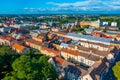 Aerial view of Kristianstad in Sweden