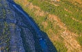 Aerial view of the Krka River canyon in Croatia Royalty Free Stock Photo