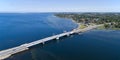 Aerial view of Kronprins Frederiks bridge, Denmark