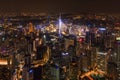 Aerial view of Kuala Lumpur Downtown, Malaysia. Financial district and business centers in smart urban city in Asia. Skyscraper Royalty Free Stock Photo