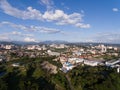 Aerial view of Kuala Lumpur suburb city downtown