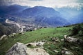 Aerial view of Kullu valley Royalty Free Stock Photo