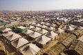 Aerial view of Kumbh Mela Festival in Allahabad, India