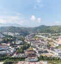 Aerial view of kumbum monastery