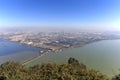 Aerial view of Kunming, the capital of Yunnan province in Southern China, from XiShan Western Hill Royalty Free Stock Photo