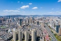 Aerial view of kunming city scene