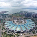 Aerial view of Kunming International Convention and Exhibition Center in Yunnan - China