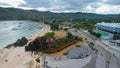 Aerial View of Kuta Beach at Mandalika Area, Lombok, Indonesia. A Beautifull Tropical beach. Lombok, Indonesia, October 21, 2021