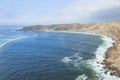 Aerial view of La Herradura, Chorrillos - Peru. Panoramic view.