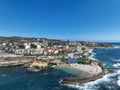 Aerial view of La Jolla cove and beach. San Diego California Royalty Free Stock Photo