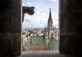 Aerial view of La Plata Cathedral from Cathedral Tower - La Plata, Buenos Aires Province, Argentina