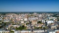 Aerial view of La Roche sur Yon city in Vendee