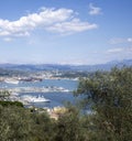 aerial view of la spezia a beautiful town in italy Royalty Free Stock Photo