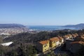 aerial view of la spezia a beautiful town in italy Royalty Free Stock Photo