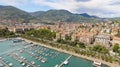 Aerial view of La Spezia port area