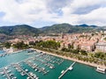 Aerial view of La Spezia port, Liguria Royalty Free Stock Photo