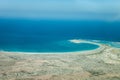 Aerial view of La Tortuga Island. Royalty Free Stock Photo