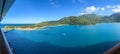 An aerial view of Labadee a Royal Caribbean Cruise Lines private beach area in Haiti Royalty Free Stock Photo