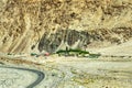 Aerial view of ladakh landscape