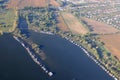 Aerial view - Lake Bokodi HÃÂºtÃÂ³to Royalty Free Stock Photo