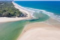 Aerial View Lake Cathie Beach - NSW Australia